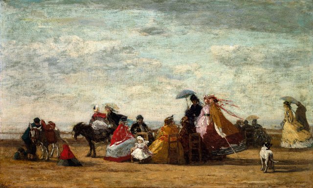 Beach Scene by Eugène Louis Boudin