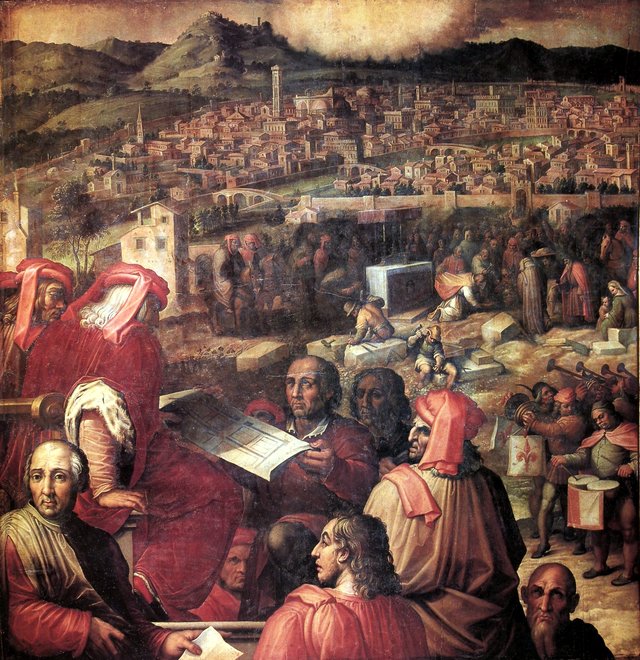 The enlargement of the city of Florence by Stradanus