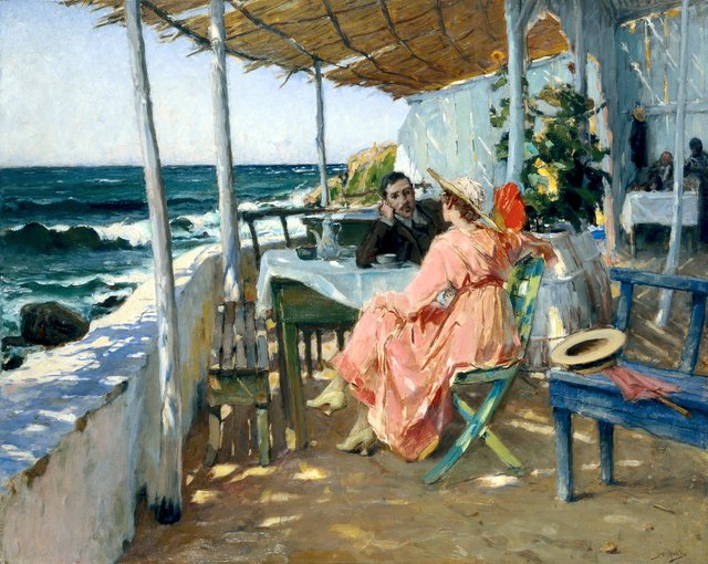 À Beira-mar by José Malhoa