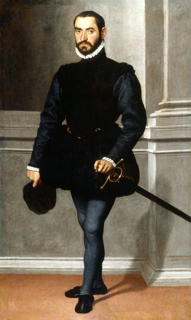 Portrait of a Bearded Man in Black by Giovanni Battista Moroni