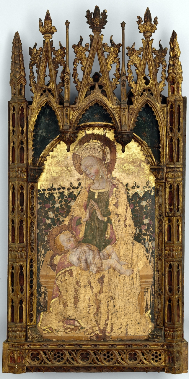 Virgin and Child before a Rose Hedge by Gentile da Fabriano
