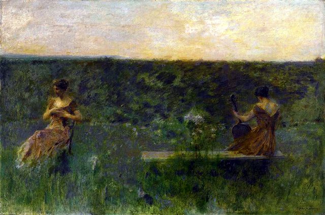 Spring (The Garden) by Thomas Dewing