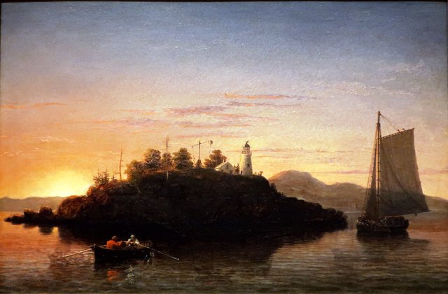View of Camden Mountains from Penobscot Bay by Fitz Henry Lane