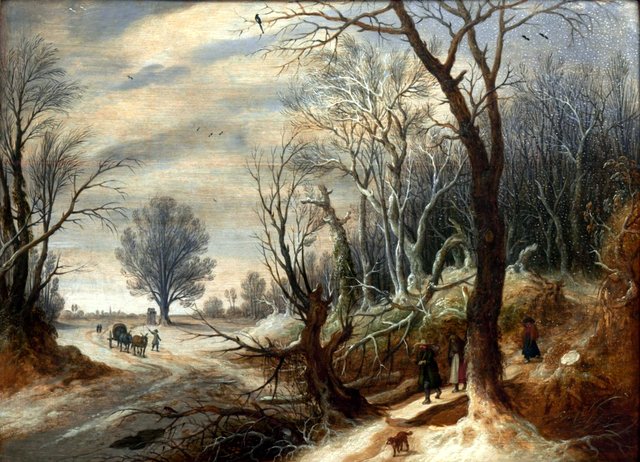 Winter landscape by Joos de Momper the Younger