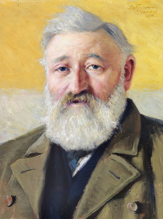 Portrait of Martin Daniel Müller. by Paul Fischer
