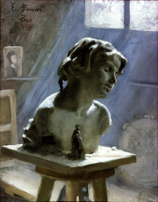 Interior of a Studio in Paris by Eva Bonnier