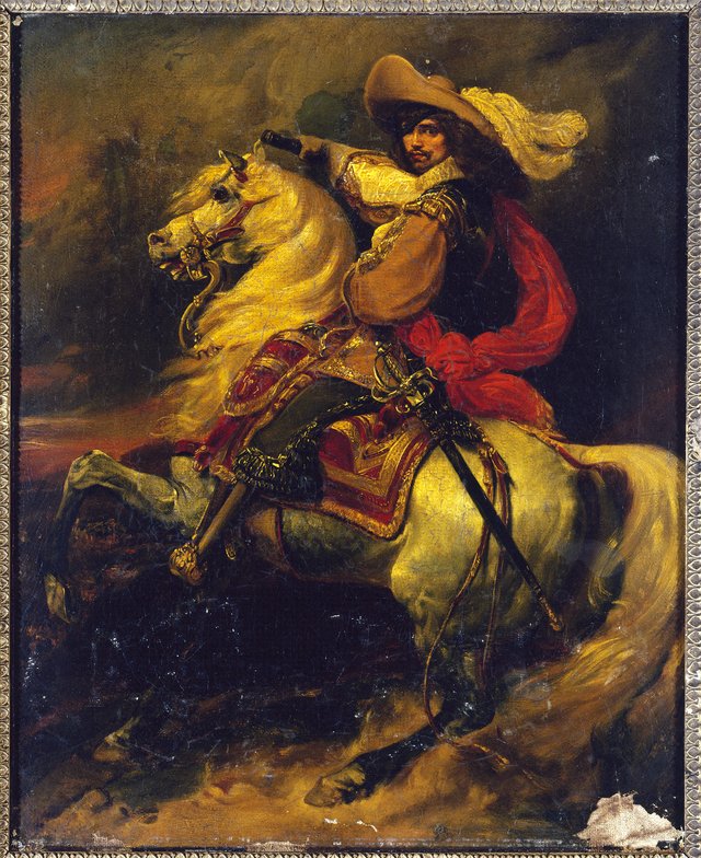 Ruiterportret van Josias von Rantzau by Jean Alaux