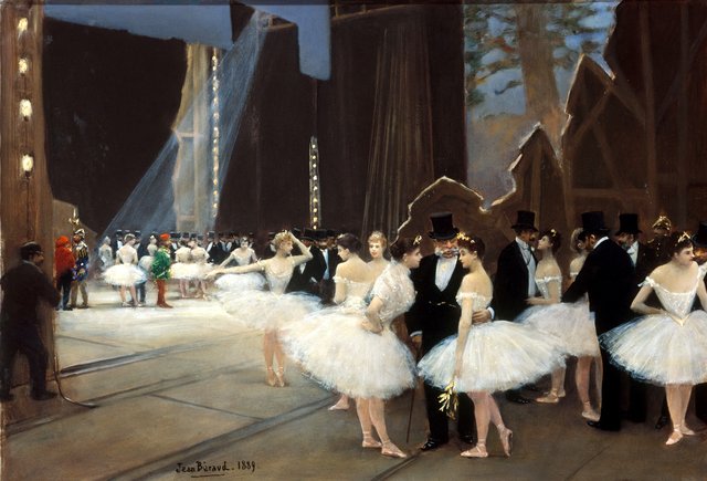 The Wings at the Opéra by Jean Béraud