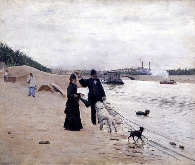 Les berges de la Seine by Jean Béraud