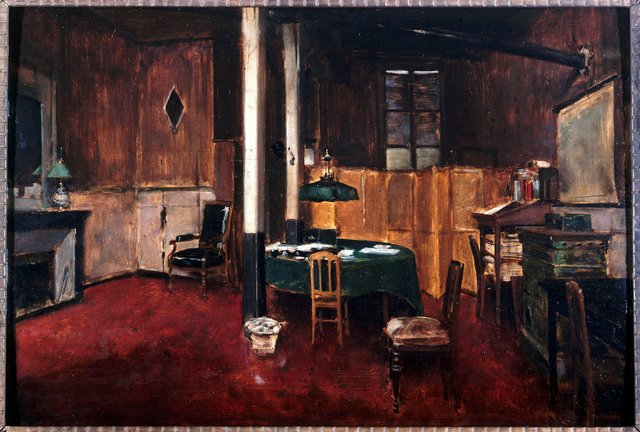 La salle de rédaction du Journal des débats by Jean Béraud