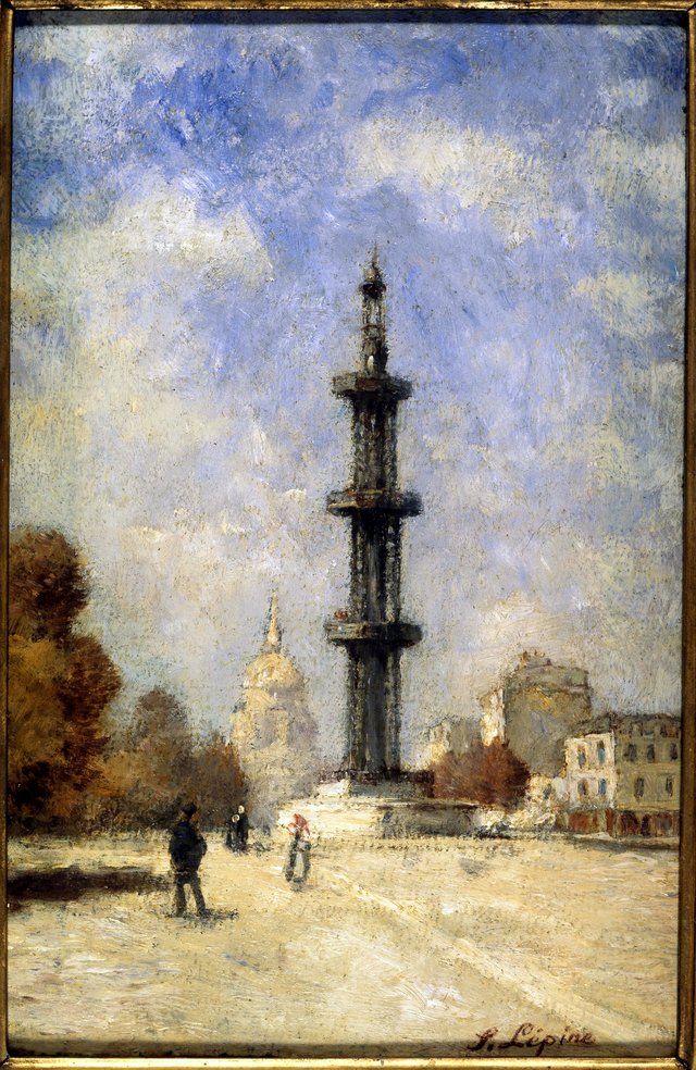 Le puits artésien de Grenelle (place de Breteuil) by Stanislas Lépine