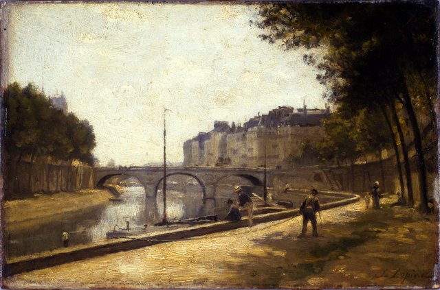 Le pont Saint-Michel by Stanislas Lépine