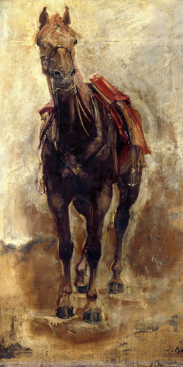 Étude de cheval pour le portrait équestre du comte de Palikao by Paul-Jacques-Aimé Baudry