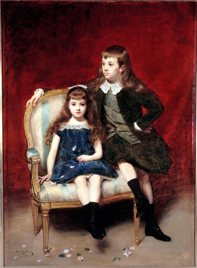 Portrait de Marguerite (1883-1973) et Robert (1880-1956) de Broglie by Carolus-Duran