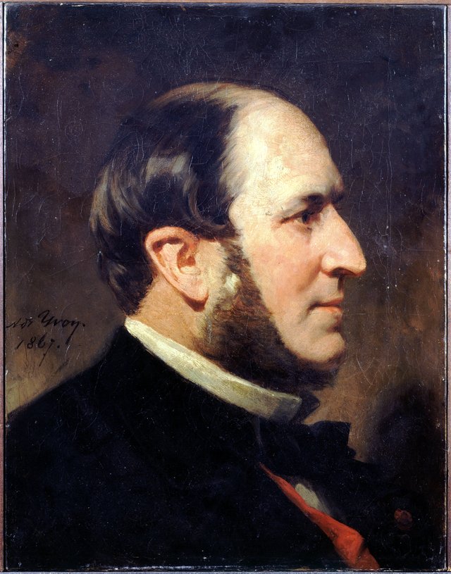 Portrait du baron Haussmann (1809-1891), préfet de la Seine by Adolphe Yvon