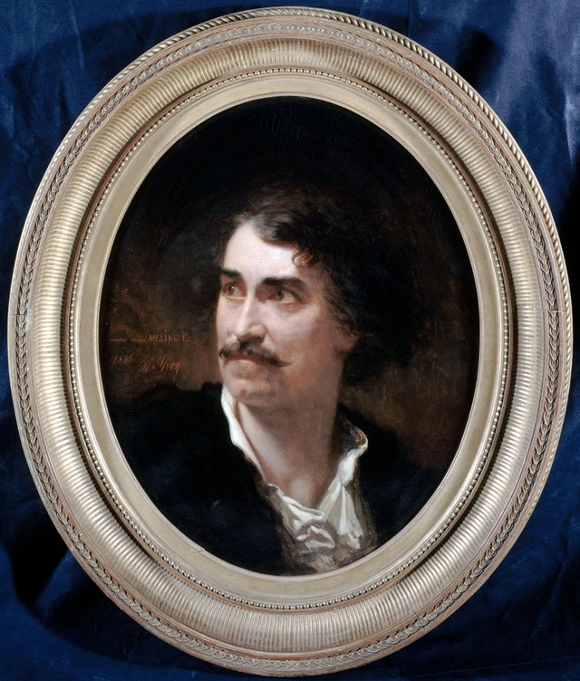 Portrait d'Étienne Mélingue (1808-1875), acteur et sculpteur by Adolphe Yvon