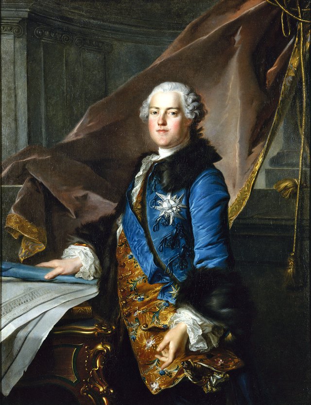 Portrait d'Abel Poisson, marquis de Marigny (1727-1781), surintendant des bâtiments du roi by Louis Tocqué