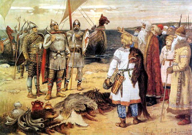 Invitation of the Varangians by Viktor Vasnetsov