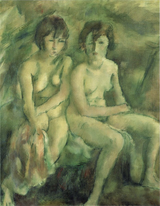 Deux jeunes Suissesses by Jules Pascin