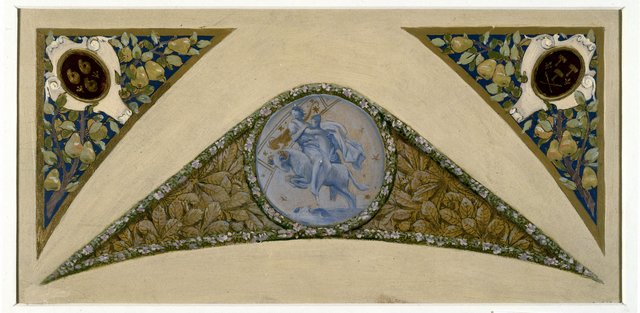 Esquisse pour l'escalier des fêtes de l'Hôtel de Ville de Paris : Bélier. by Luc-Olivier Merson