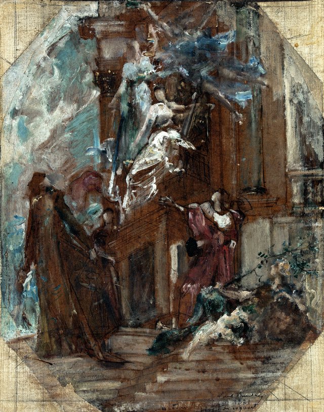 Esquisse pour la salle des Audiences de la Cour de Cassation de Paris : Glorification de la Loi by Paul-Jacques-Aimé Baudry
