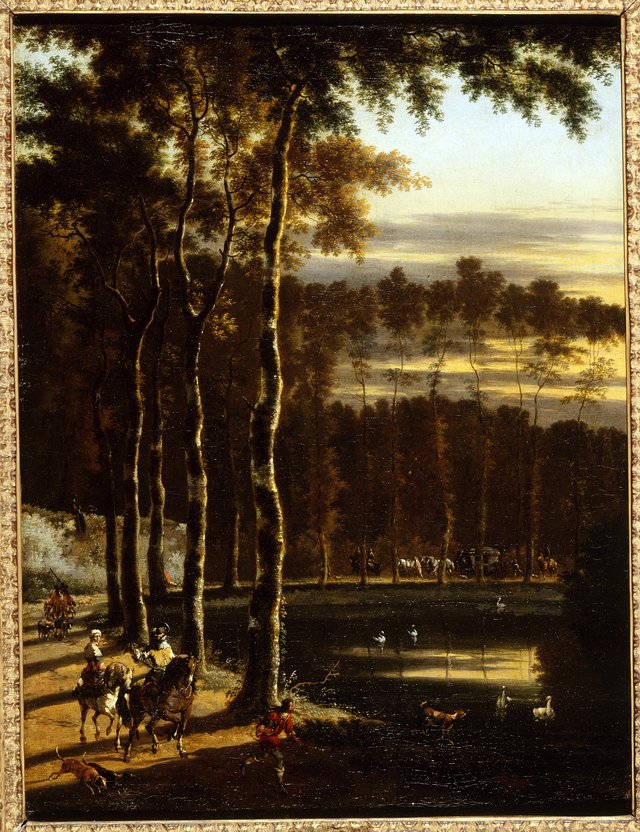 L'Allée aux frênes by Jan Hackaert