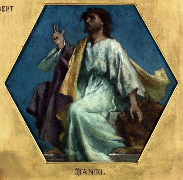 Esquisse pour l'église Saint François Xavier : Daniel by Jules-Élie Delaunay
