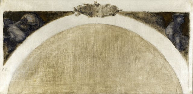 Esquisse pour le salon des Sciences de l'Hôtel de Ville de Paris : La Géographie - La Géologie by Eugène Carrière