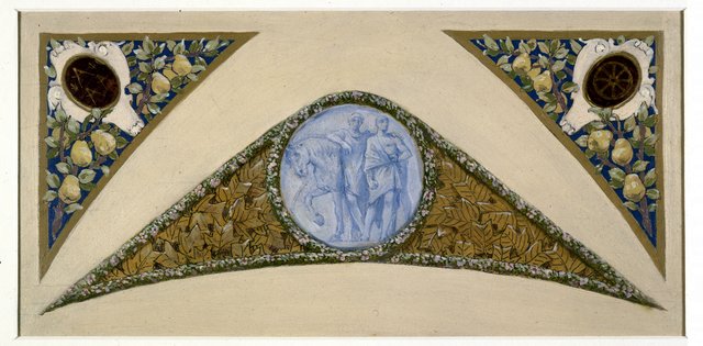 Esquisse pour l'escalier des Fêtes de l'Hôtel de Ville de Paris : Gémeaux by Luc-Olivier Merson