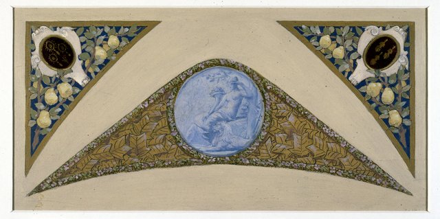 Esquisse pour l'escalier des Fêtes de l'Hôtel de Ville de Paris : Vierge by Luc-Olivier Merson