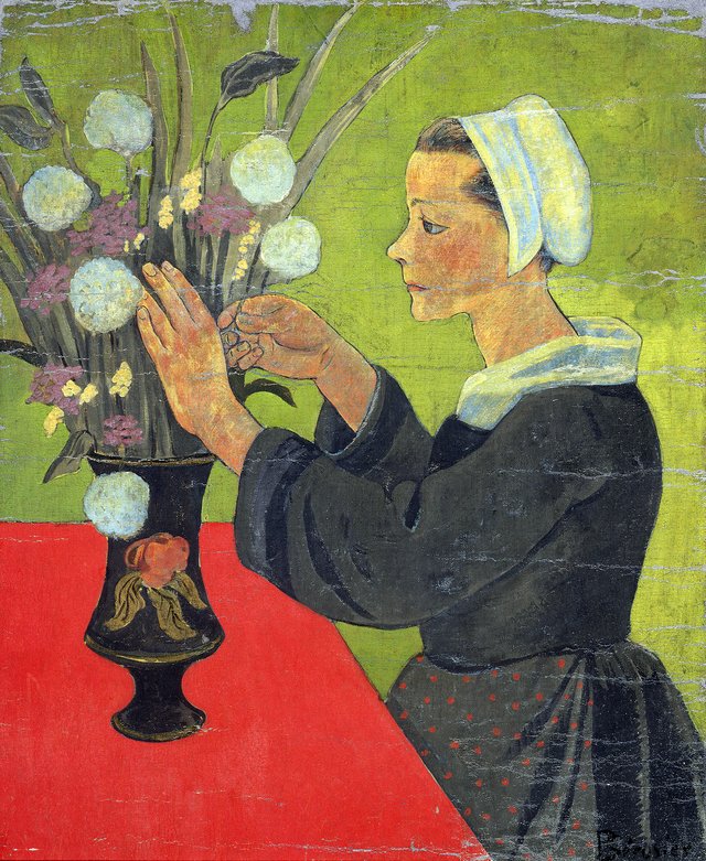 Bretonne au bouquet by Paul Sérusier