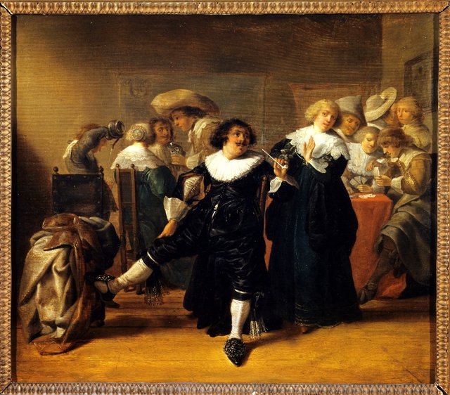 Scène de cabaret by Anthonie Palamedesz.