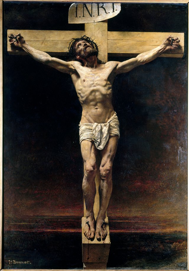 Christ on the cross by Léon Bonnat