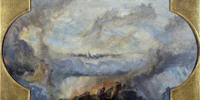 Esquisse pour la galerie nord du Petit Palais : La Révolution française (Plafond) by Fernand Cormon