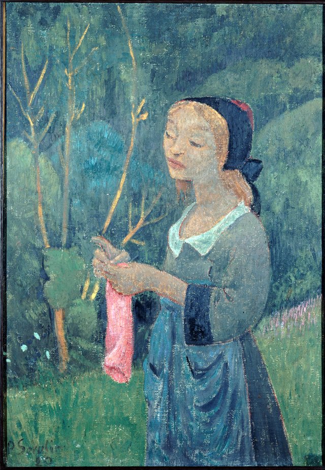 Tricoteuse au bas rose by Paul Sérusier