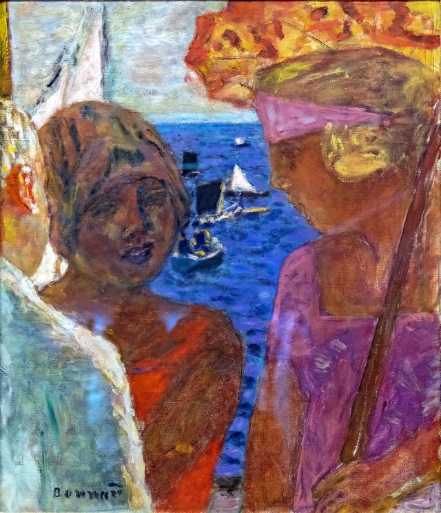 Conversation à Arcachon by Pierre Bonnard