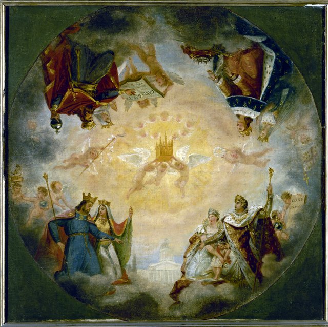 Erste Skizze für die Kuppel des Pantheons by Antoine-Jean Gros
