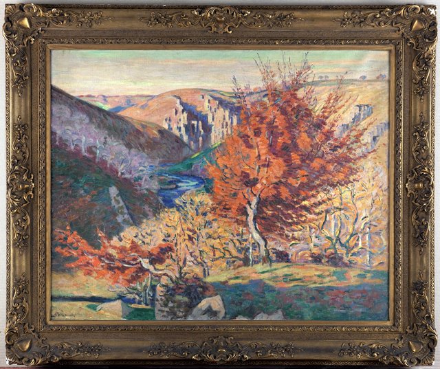 Paysage, le rocher de la Fileuse by Armand Guillaumin