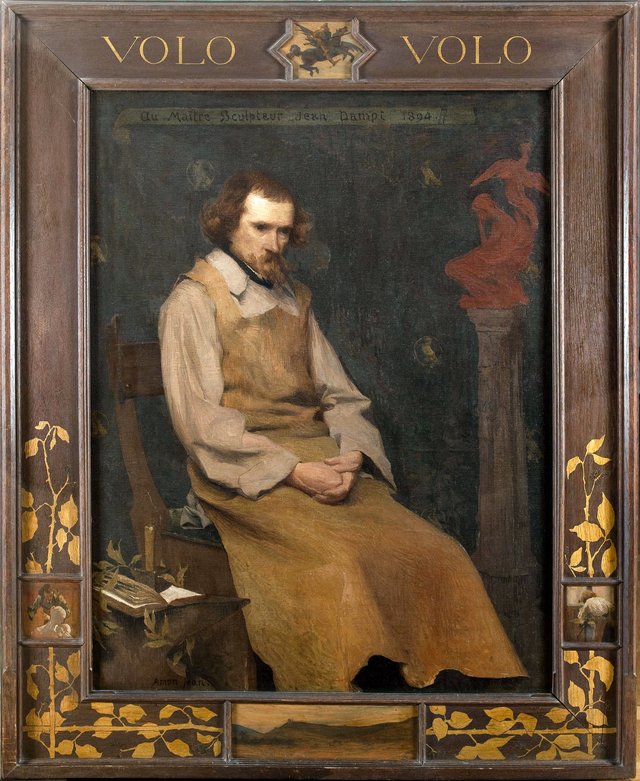 Portrait du sculpteur Jean Dampt by Edmond Aman-Jean