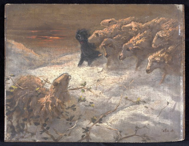Moutons by August Friedrich Albert Schenck