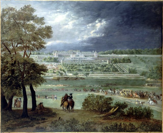 The New Château at Saint-Germain-en-Laye by Adam Frans van der Meulen