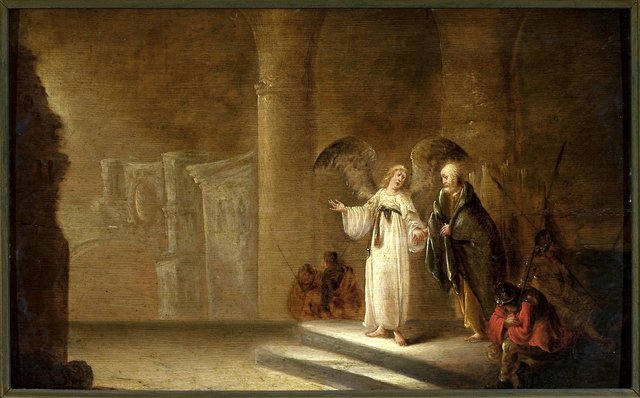 Release of St. Peter from prison (Acts 12:5-8) by Benjamin Gerritsz Cuyp