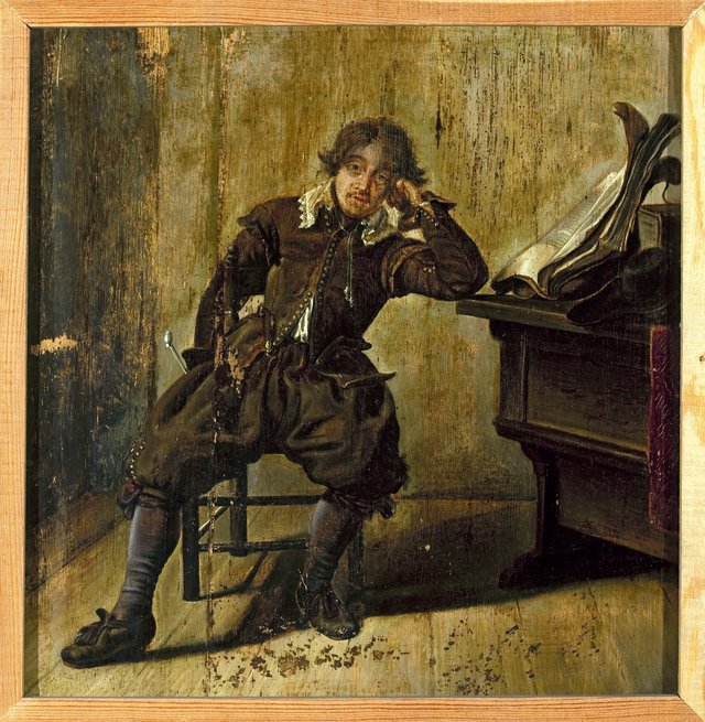 Man at the table by Pieter Codde