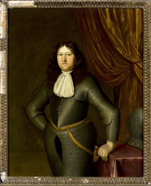 Knight in armour with a German order by Pieter Cornelisz van Slingelandt