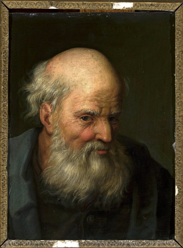 Head of an old man (St. Peter?) by Christian Wilhelm Ernst Dietrich