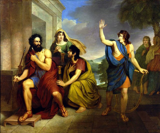 Saul’s anger at David by Antoni Brodowski