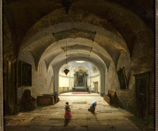 Interior of the subterranean chapel by Marcin Zaleski