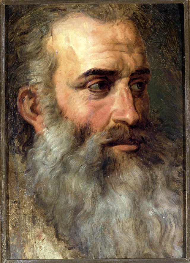 Portrait of an old man by Wojciech Gerson