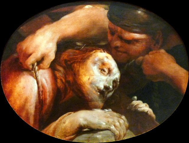 Christ fallen under the Cross by Giuseppe Maria Crespi