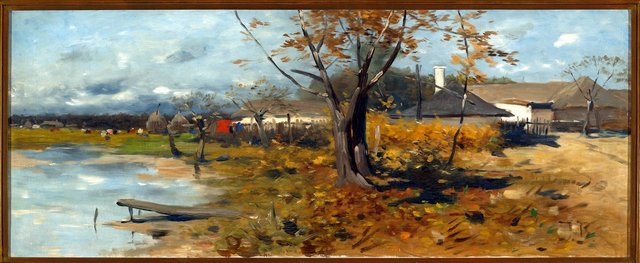 Farmyards by Józef Brandt